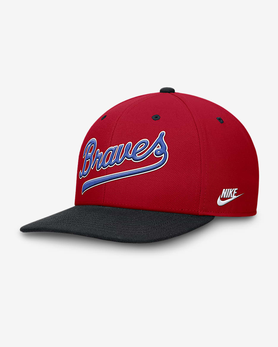 Atlanta Braves Cooperstown Pro Men s Nike Dri FIT MLB Adjustable Hat. Nike